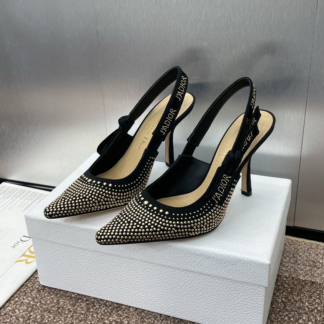 Dior J'Adior Rivet Heeled Sandals – 2024SS
