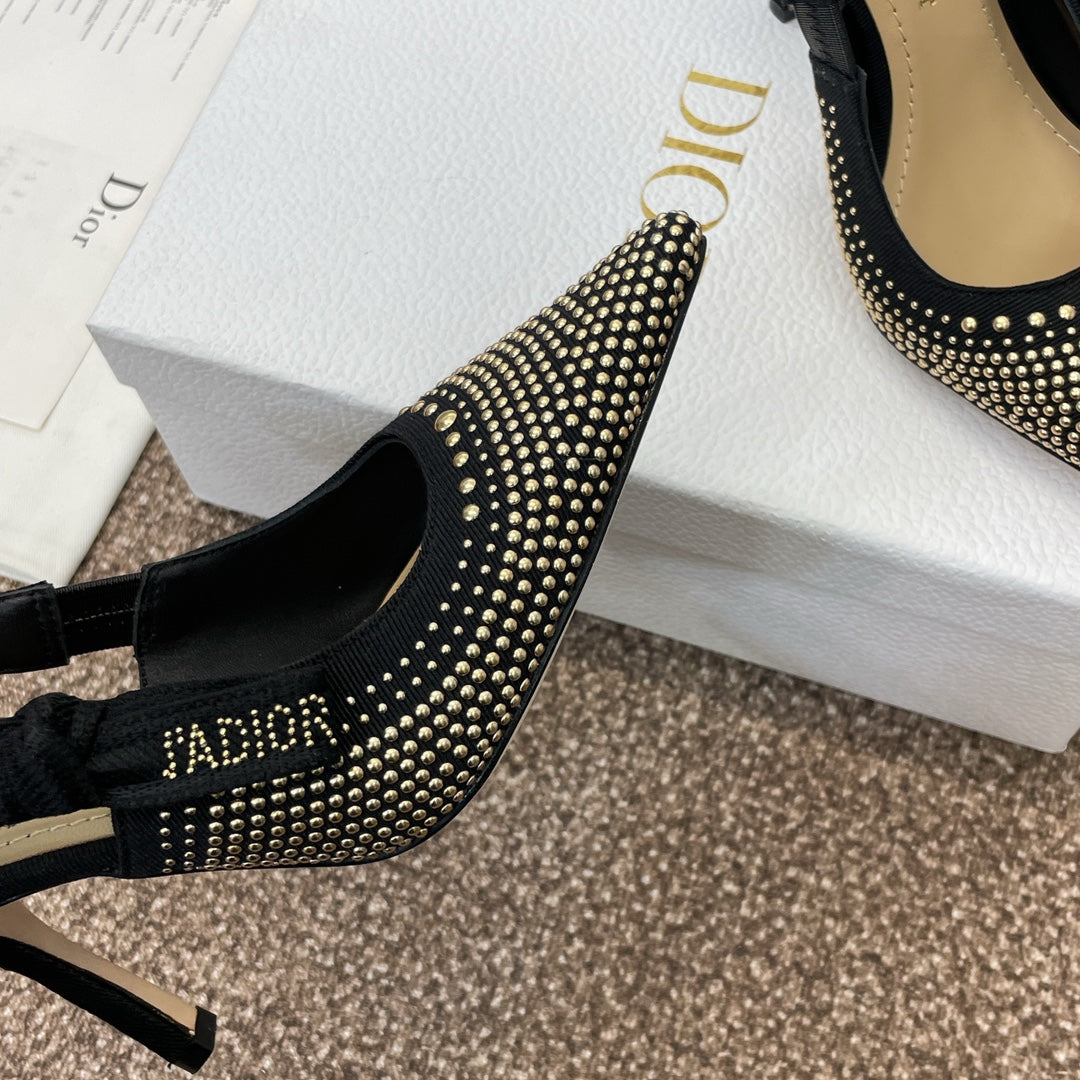 Dior J'Adior Rivet Heeled Sandals – 2024SS