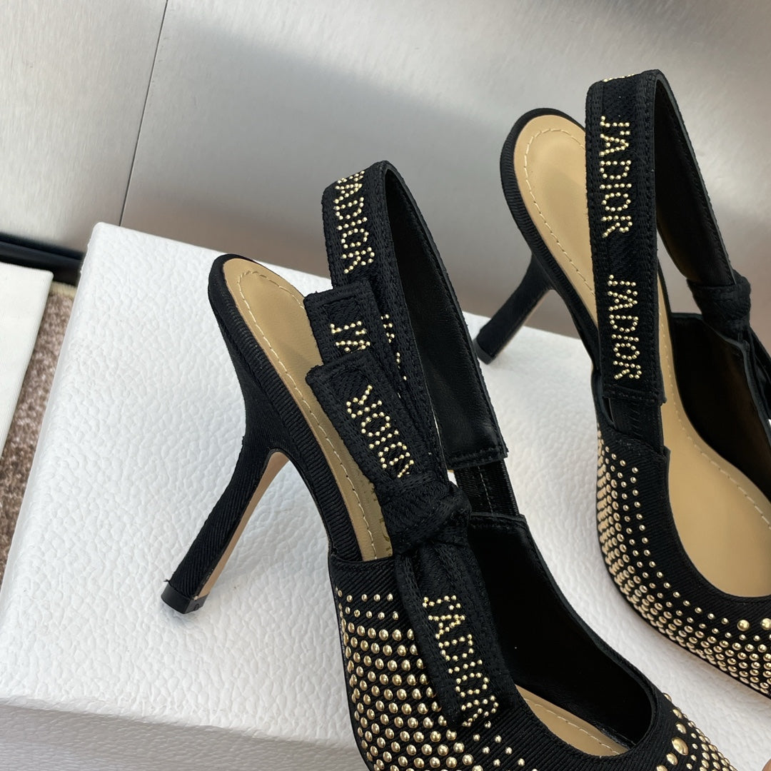 Dior J'Adior Rivet Heeled Sandals – 2024SS