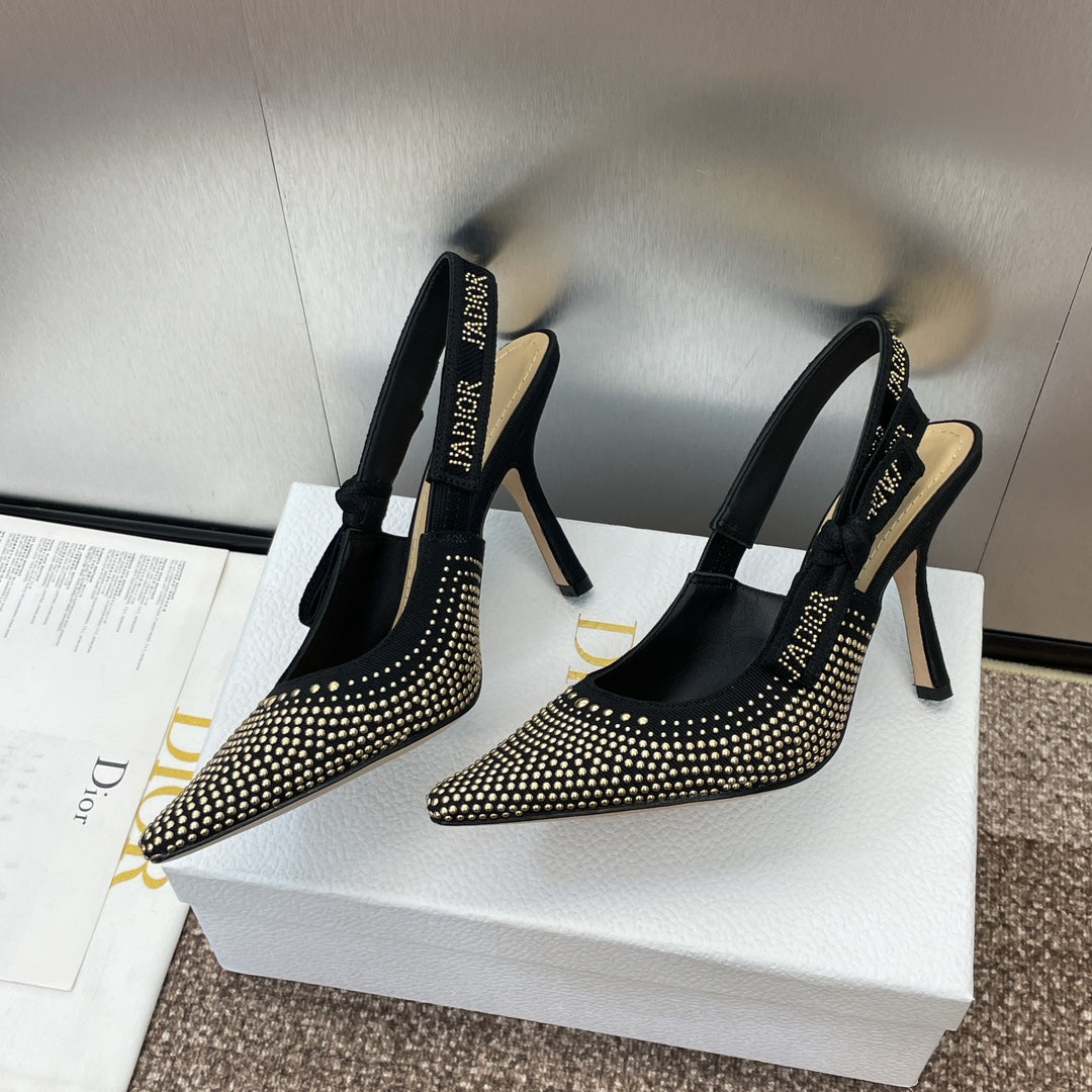 Dior J'Adior Rivet Heeled Sandals – 2024SS