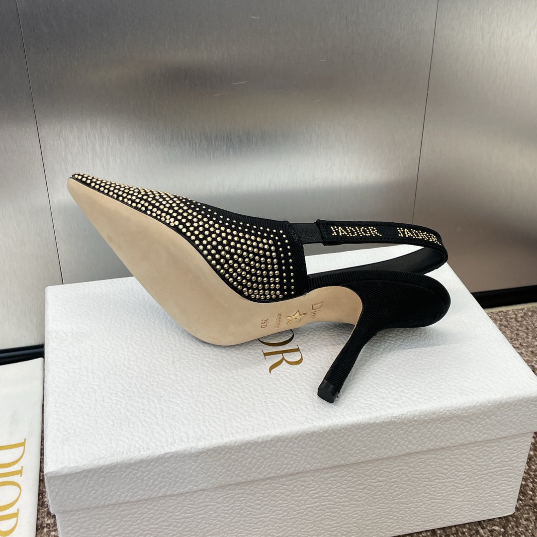 Dior J'Adior Rivet Heeled Sandals – 2024SS