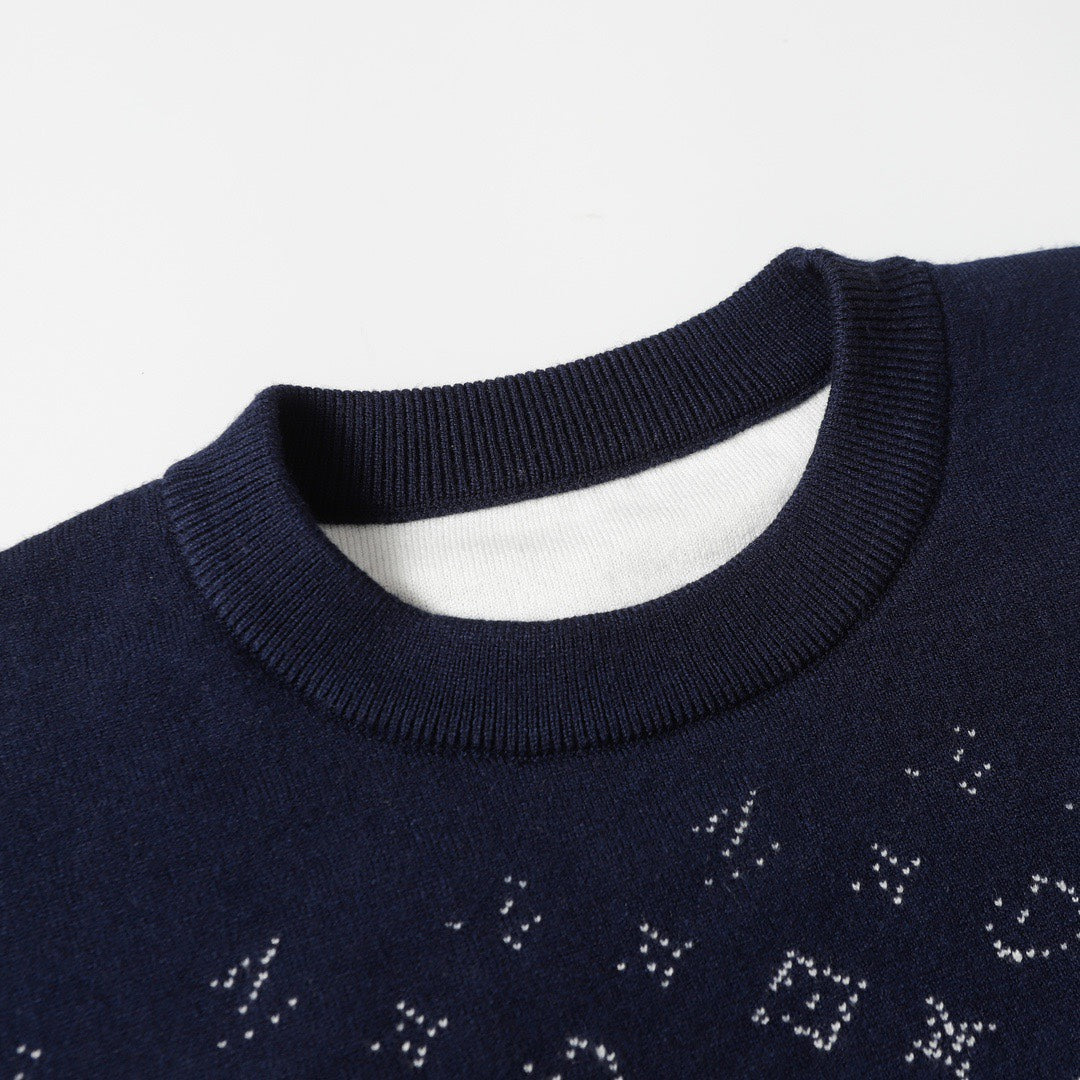 Louis Vuitton Logo Crewneck Long Sleeve Sweater