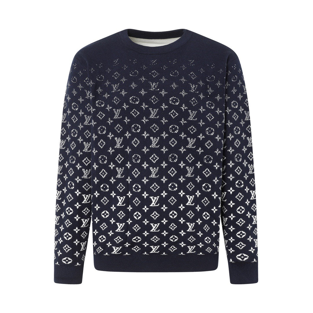 Louis Vuitton Logo Crewneck Long Sleeve Sweater