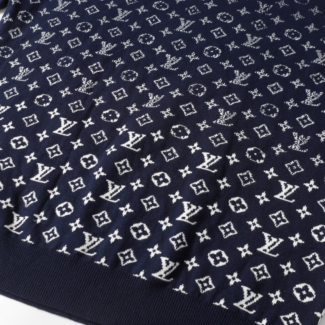 Louis Vuitton Logo Crewneck Long Sleeve Sweater