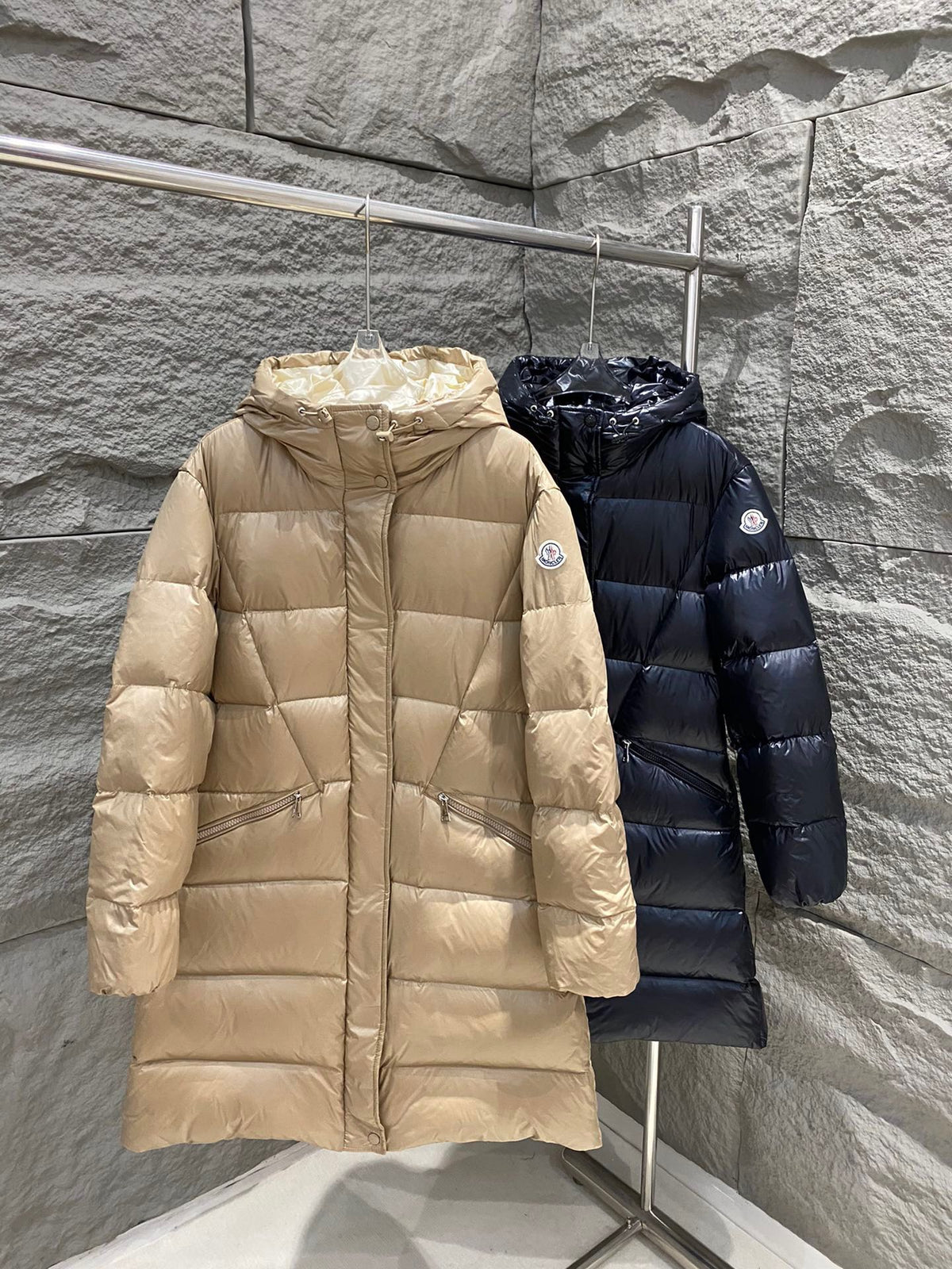 Moncler Bellevue Women's Long Belted Down Jacket