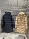 Moncler Bellevue Women's Long Belted Down Jacket