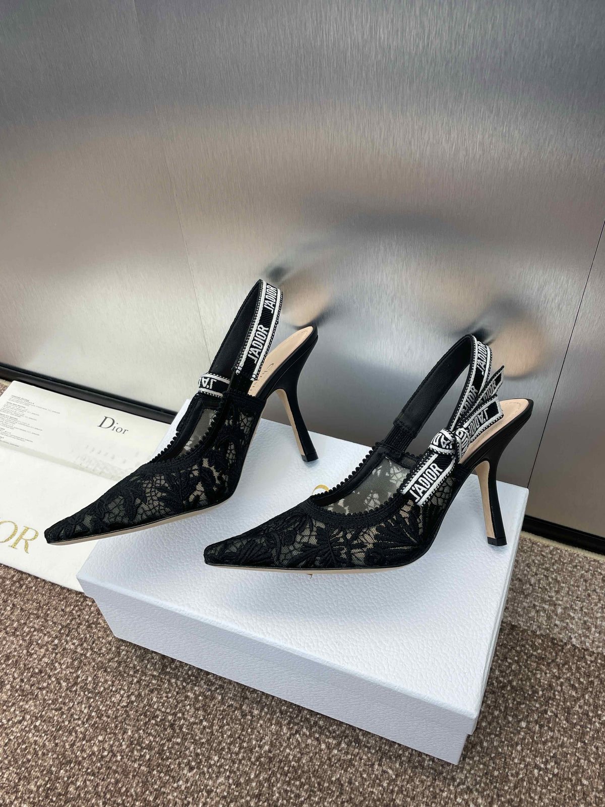 Dior J'Adior Oblique Jacquard Heeled Sandals – 2023 Spring/Summer Collection
