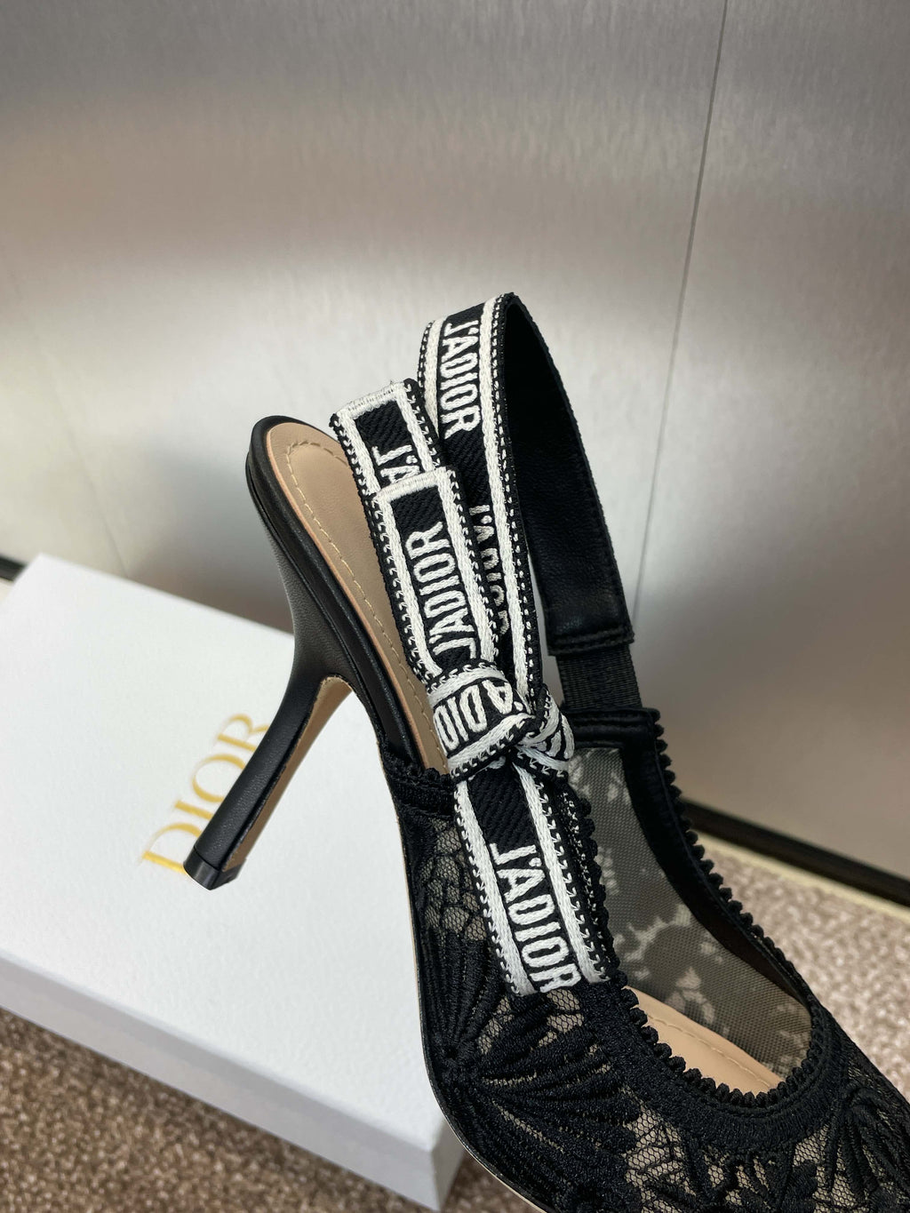 Dior J'Adior Oblique Jacquard Heeled Sandals – 2023 Spring/Summer Collection