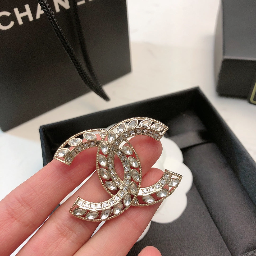 Chanel Double C Crystal Brooch – 25 Collection