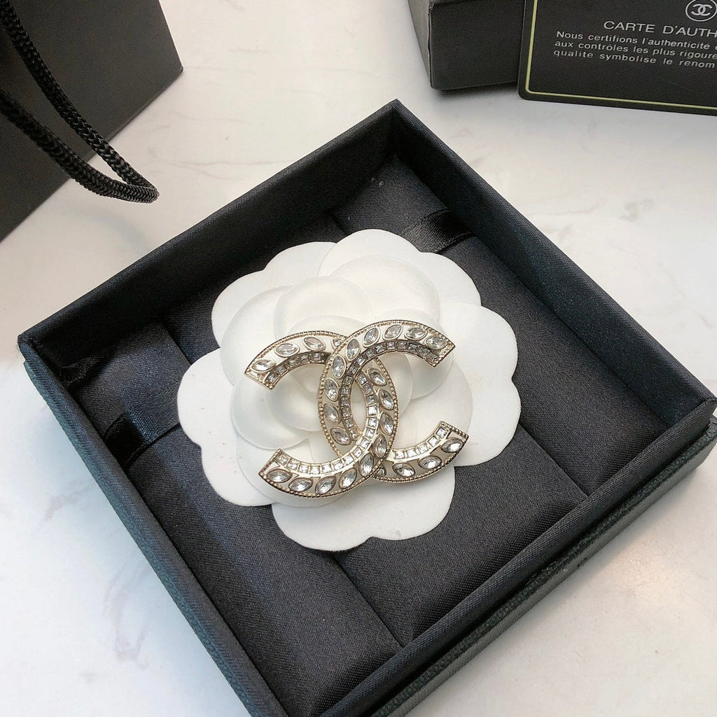 Chanel Double C Crystal Brooch – 25 Collection