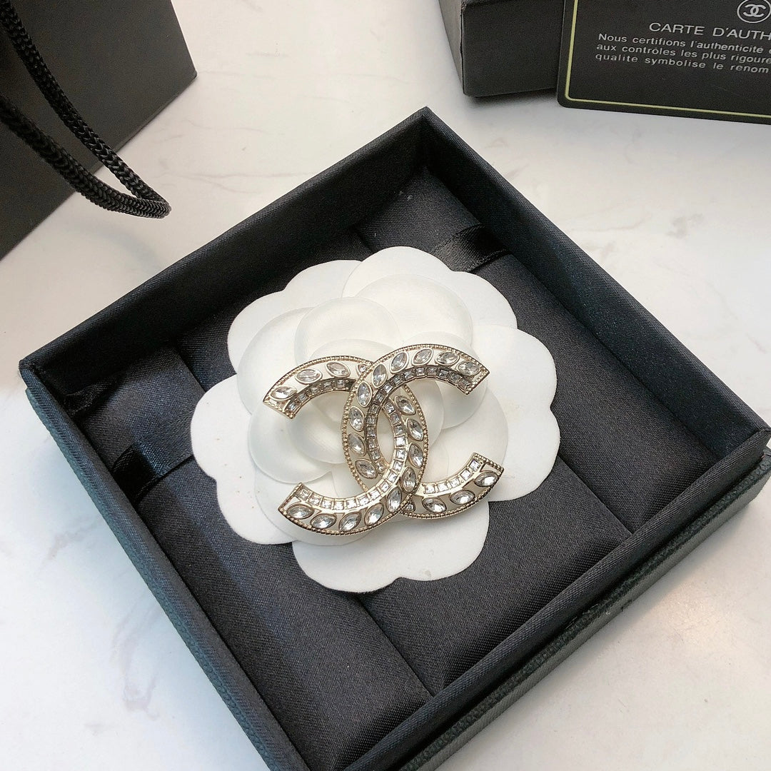 Chanel Double C Crystal Brooch – 25 Collection