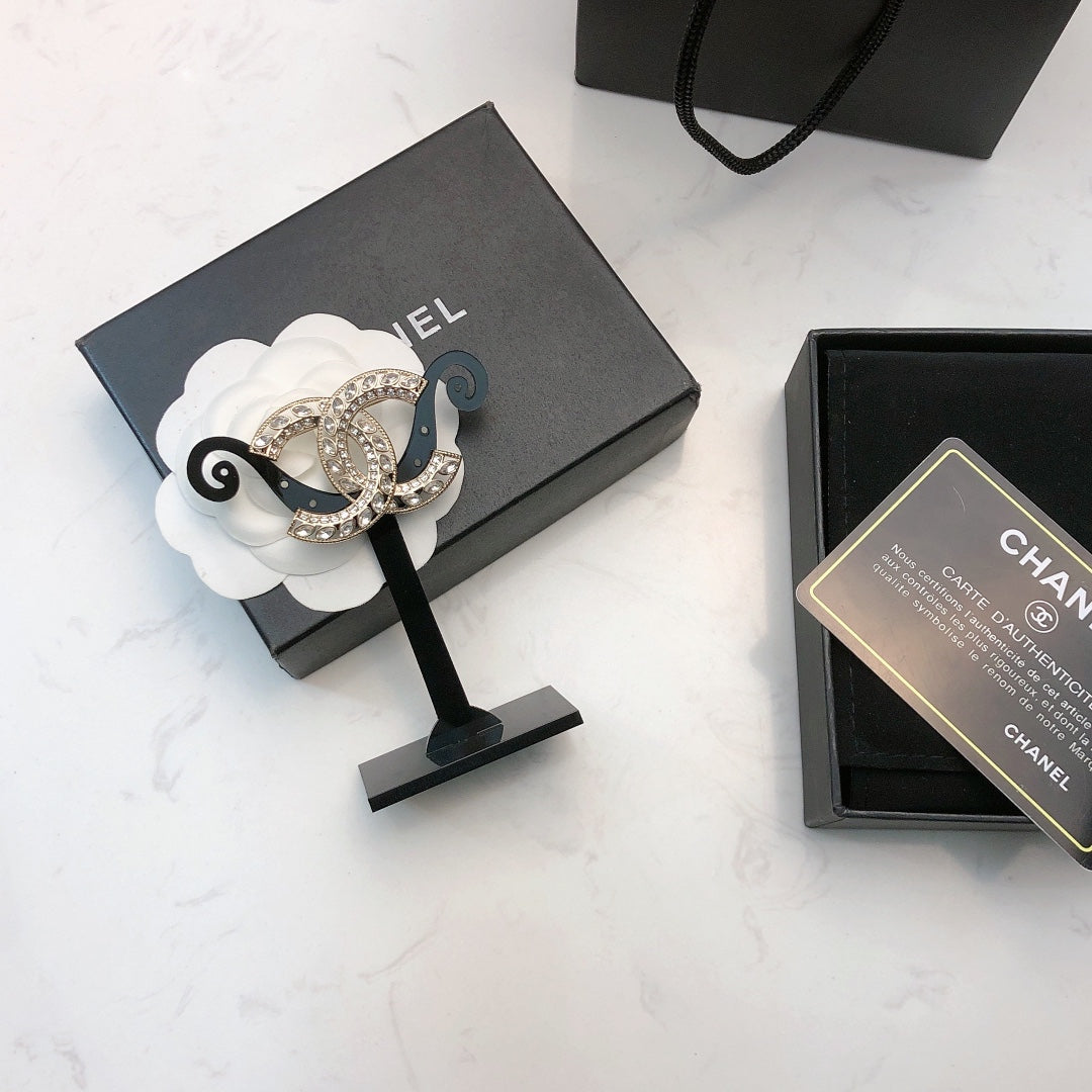 Chanel Double C Crystal Brooch – 25 Collection