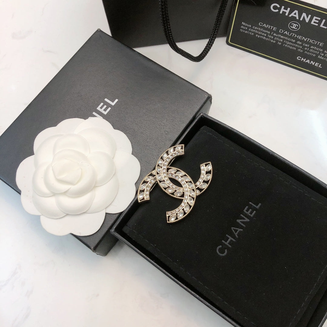 Chanel Double C Crystal Brooch – 25 Collection