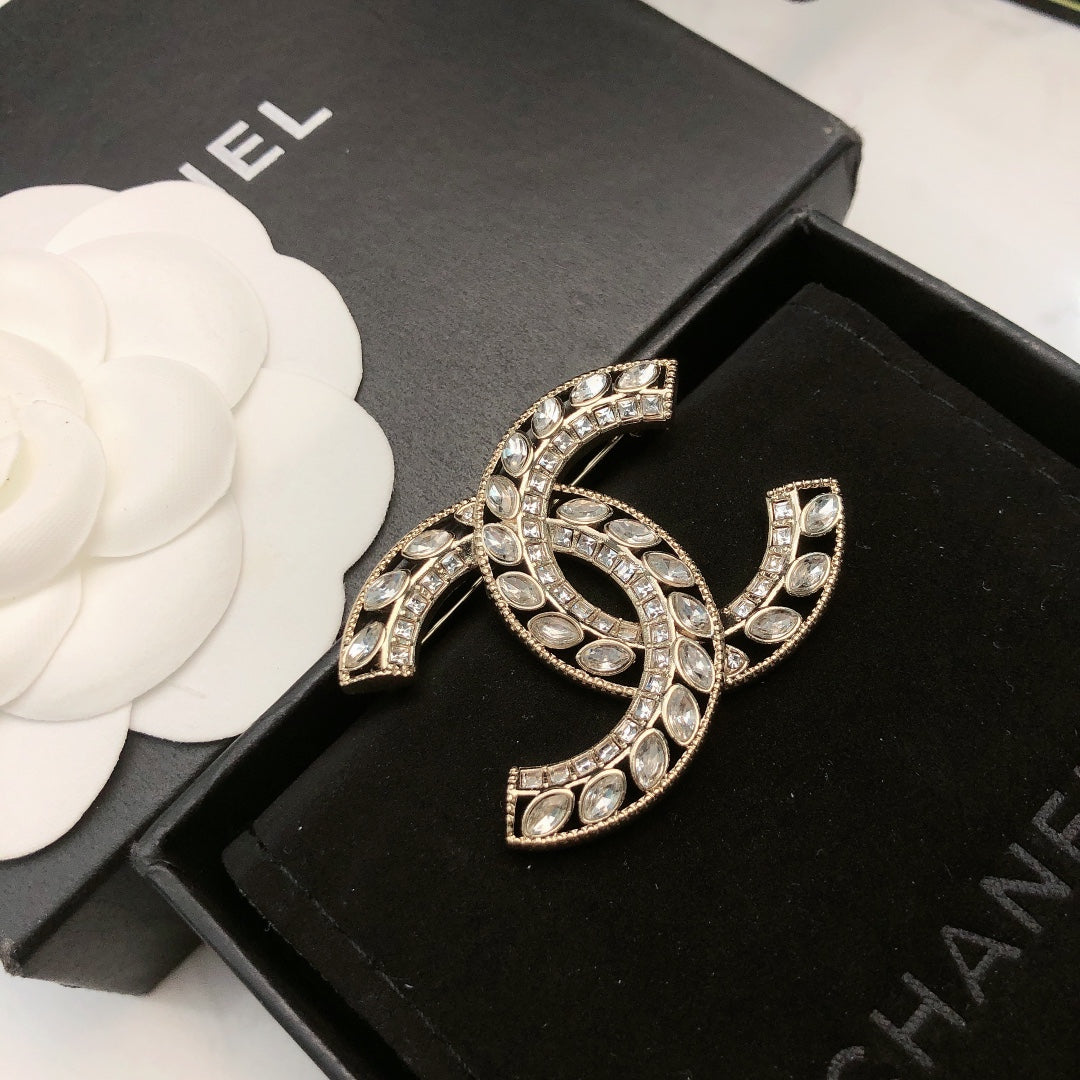 Chanel Double C Crystal Brooch – 25 Collection