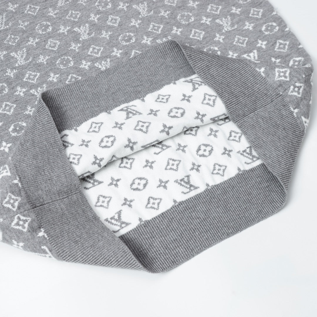 Louis Vuitton Crewneck Jacquard Logo Sweater