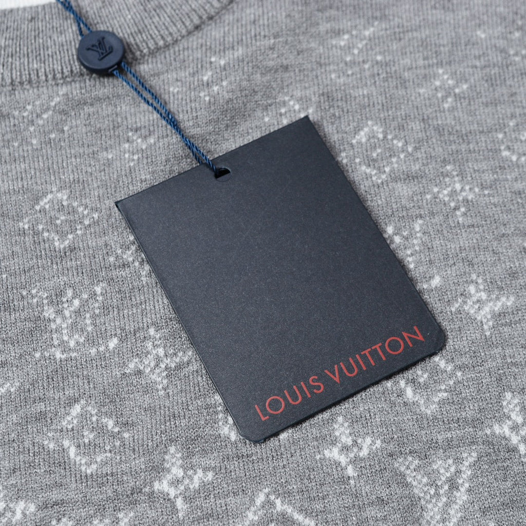 Louis Vuitton Crewneck Jacquard Logo Sweater