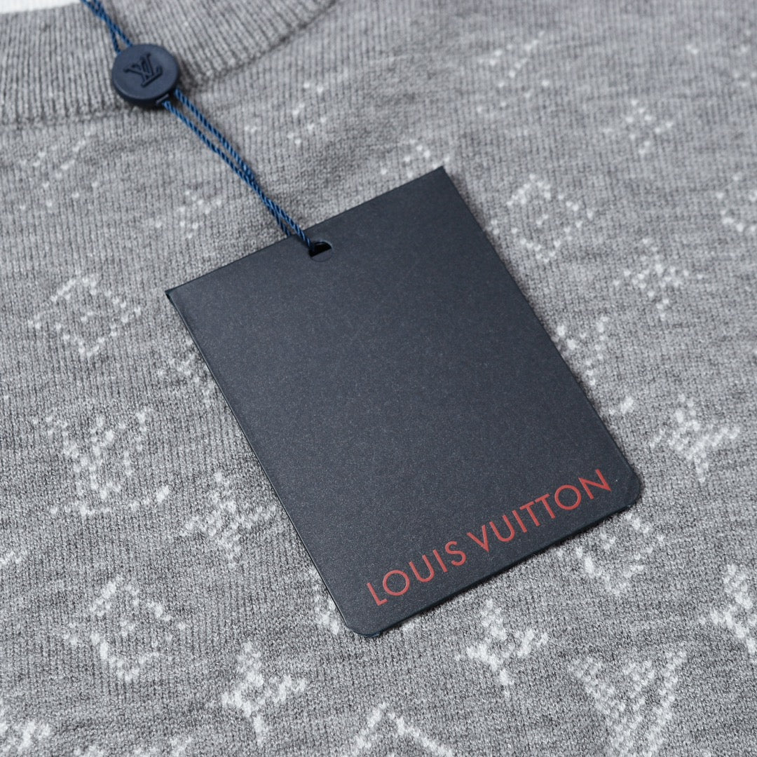 Louis Vuitton Crewneck Jacquard Logo Sweater