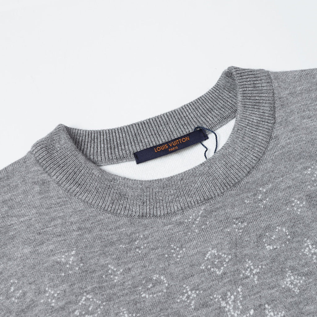 Louis Vuitton Crewneck Jacquard Logo Sweater