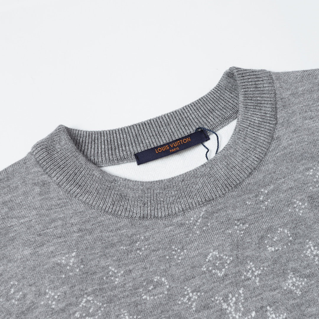 Louis Vuitton Crewneck Jacquard Logo Sweater