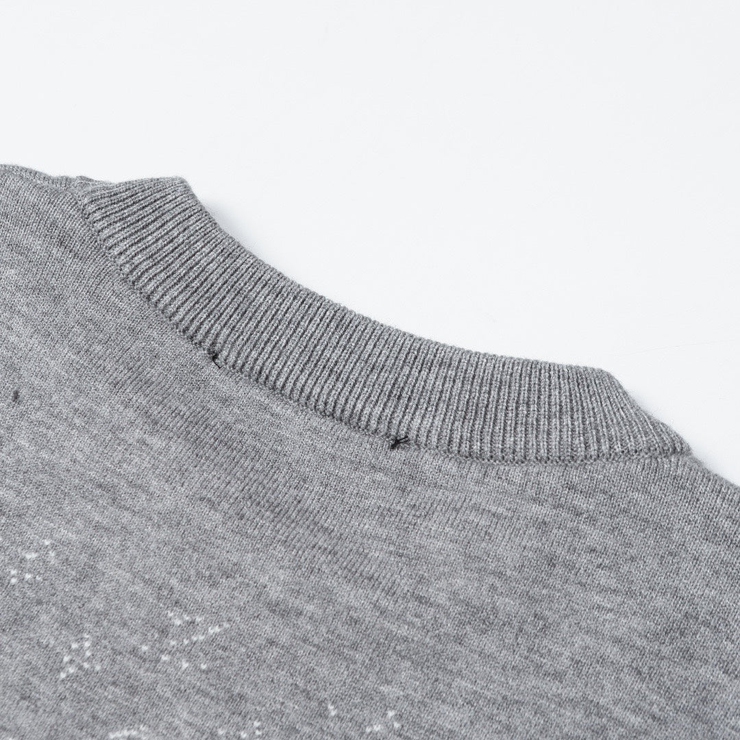 Louis Vuitton Crewneck Jacquard Logo Sweater