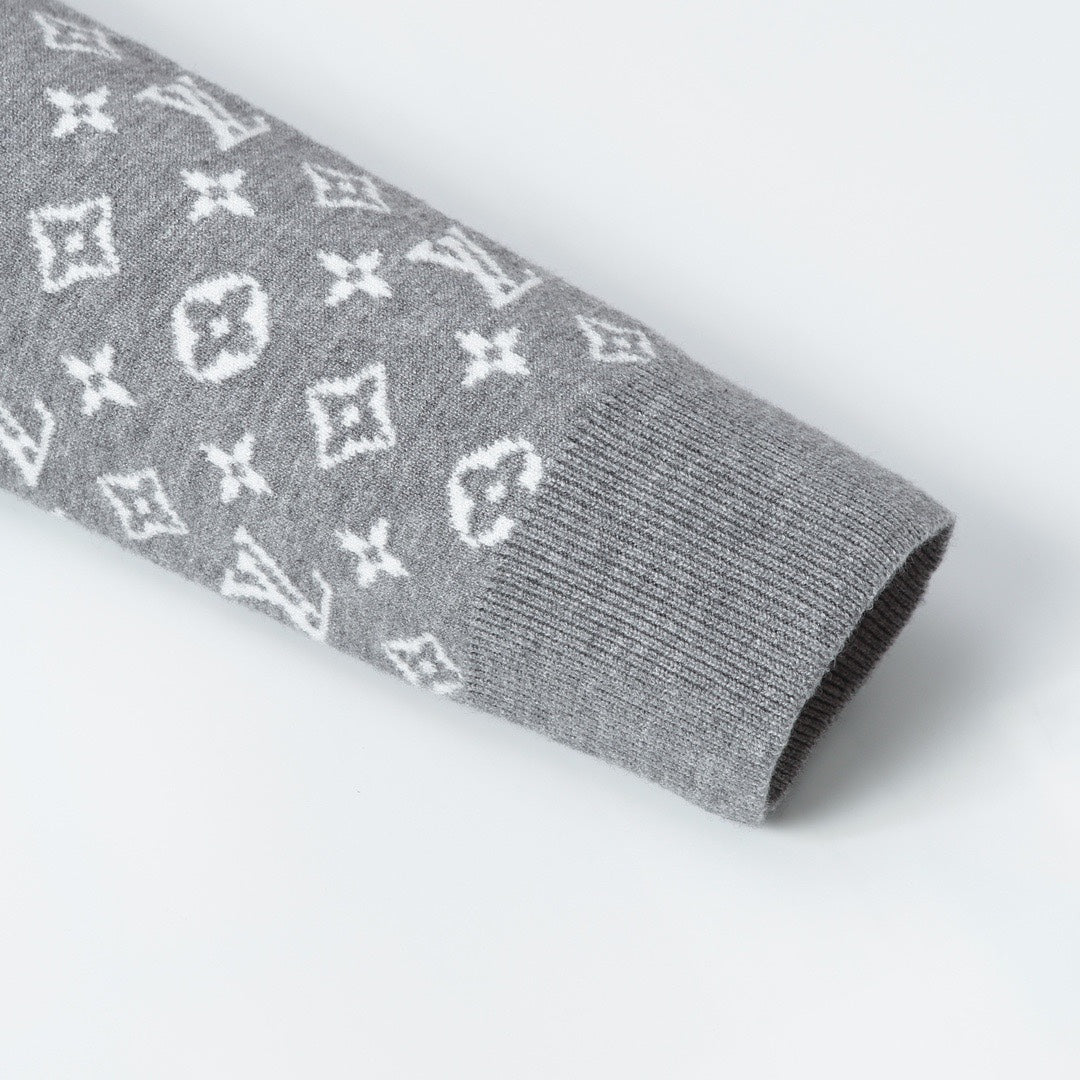 Louis Vuitton Crewneck Jacquard Logo Sweater