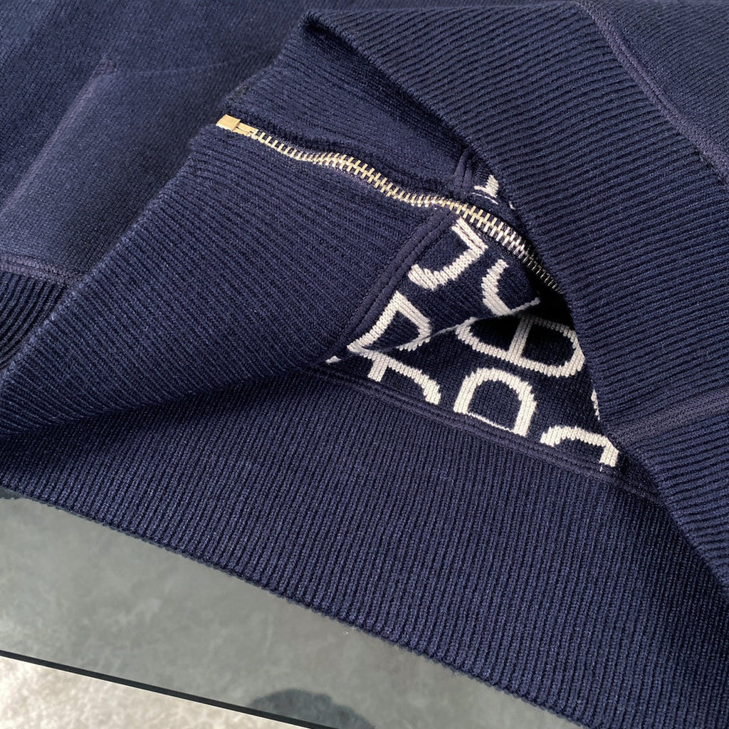 Hermès Classic Jacquard Cashmere Hooded Cardigan