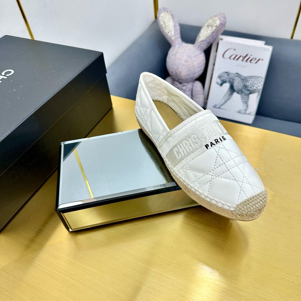 Dior Granville Embroidered Espadrille Flats