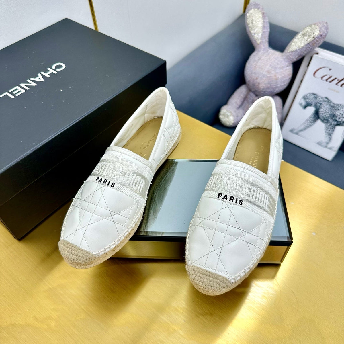 Dior Granville Embroidered Espadrille Flats