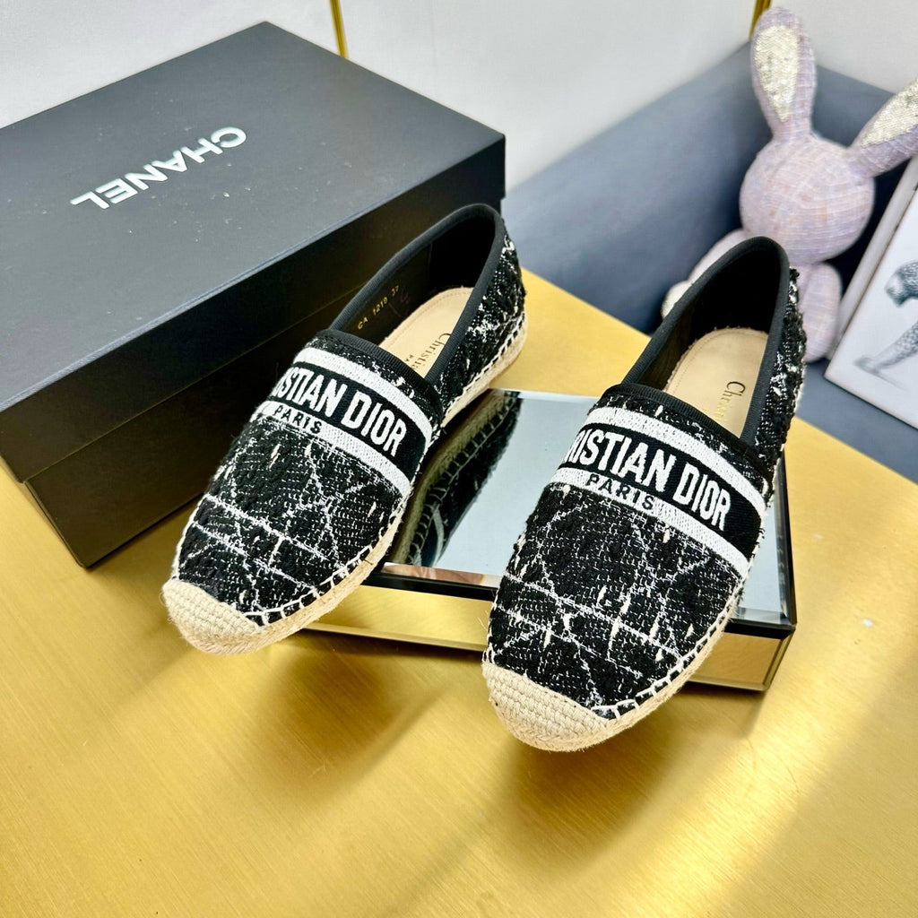 Dior Granville Embroidered Espadrille Flats