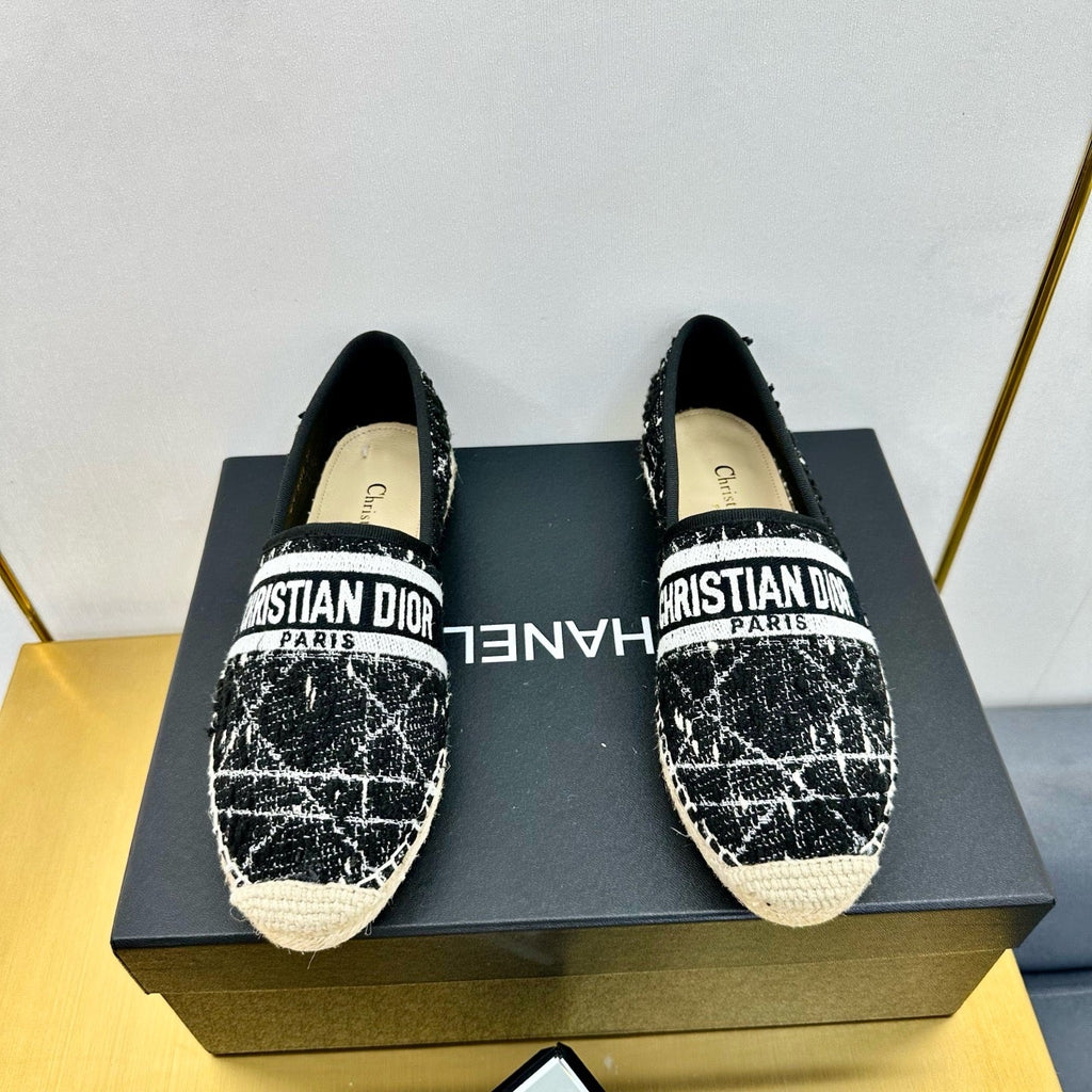 Dior Granville Embroidered Espadrille Flats