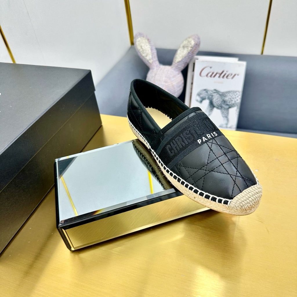 Dior Granville Embroidered Espadrille Flats