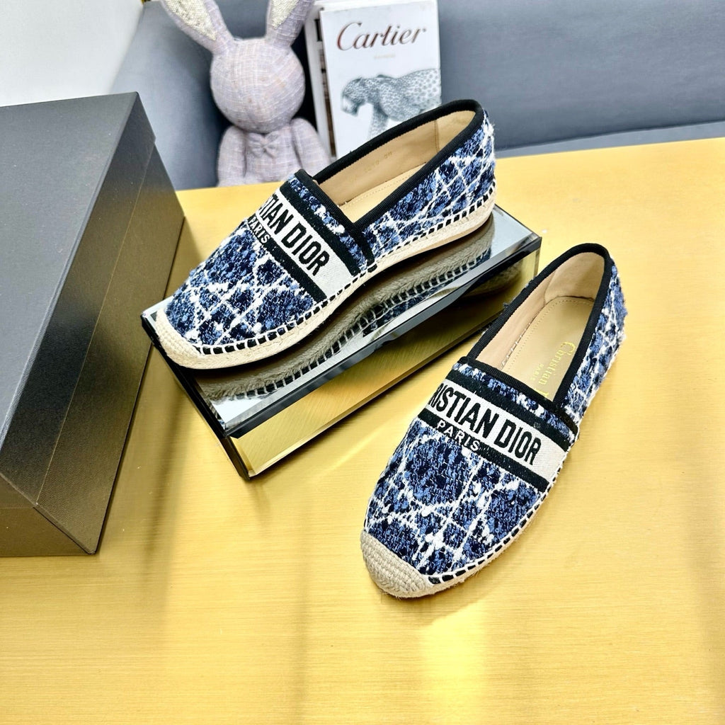 Dior Granville Embroidered Espadrille Flats