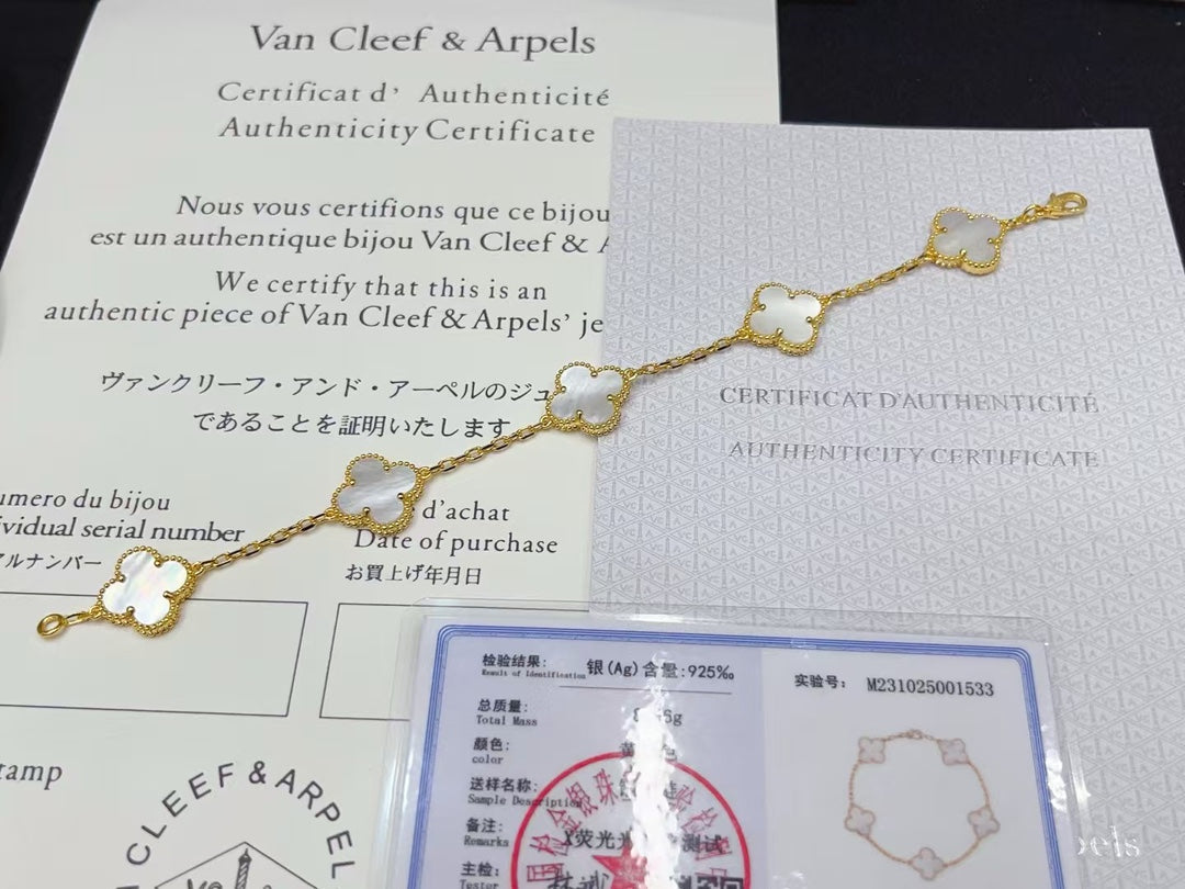 Van Cleef & Arpels Alhambra Five-Motif Bracelet