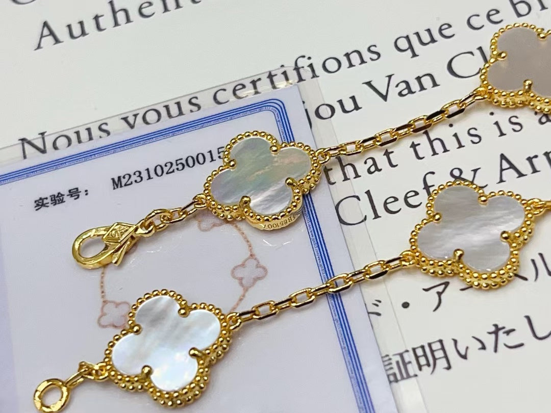 Van Cleef & Arpels Alhambra Five-Motif Bracelet