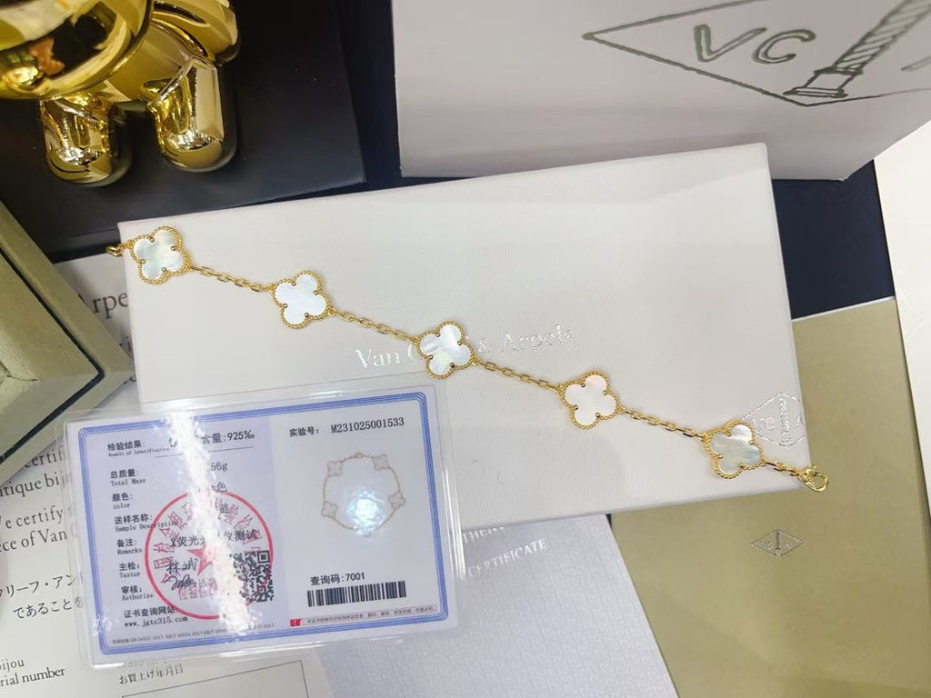 Van Cleef & Arpels Alhambra Five-Motif Bracelet