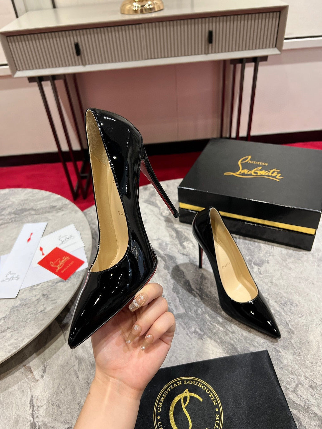 Christian Louboutin Classic Kate Patent Pumps