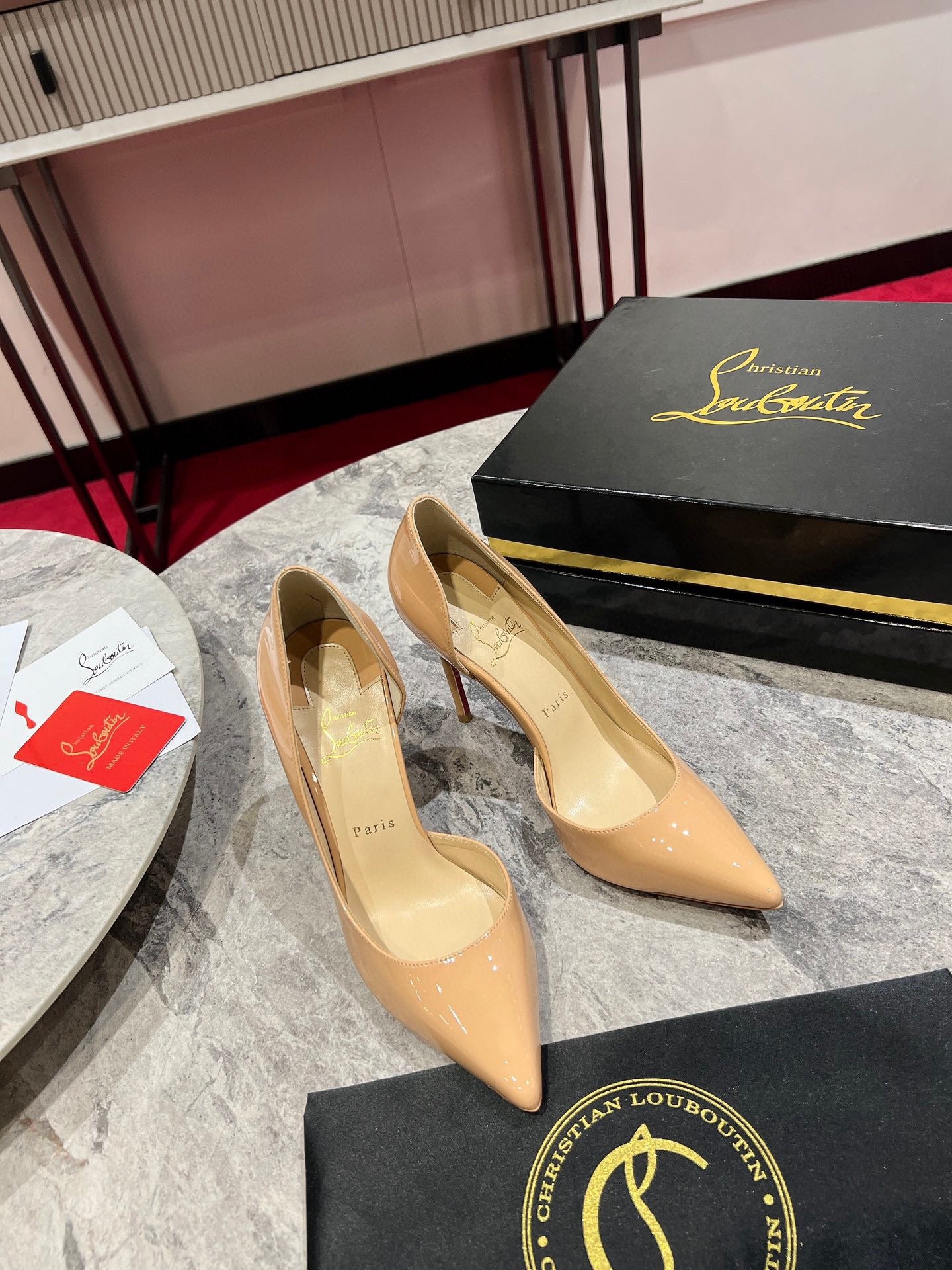 Christian Louboutin Classic Kate Side Cut-Out Pumps