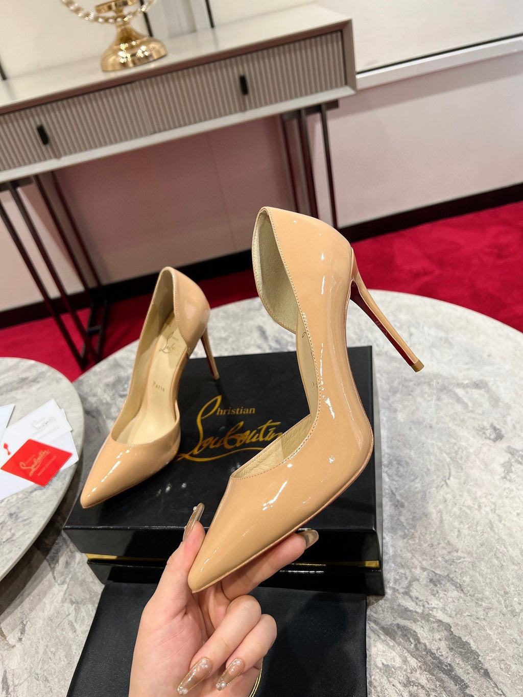 Christian Louboutin Classic Kate Side Cut-Out Pumps