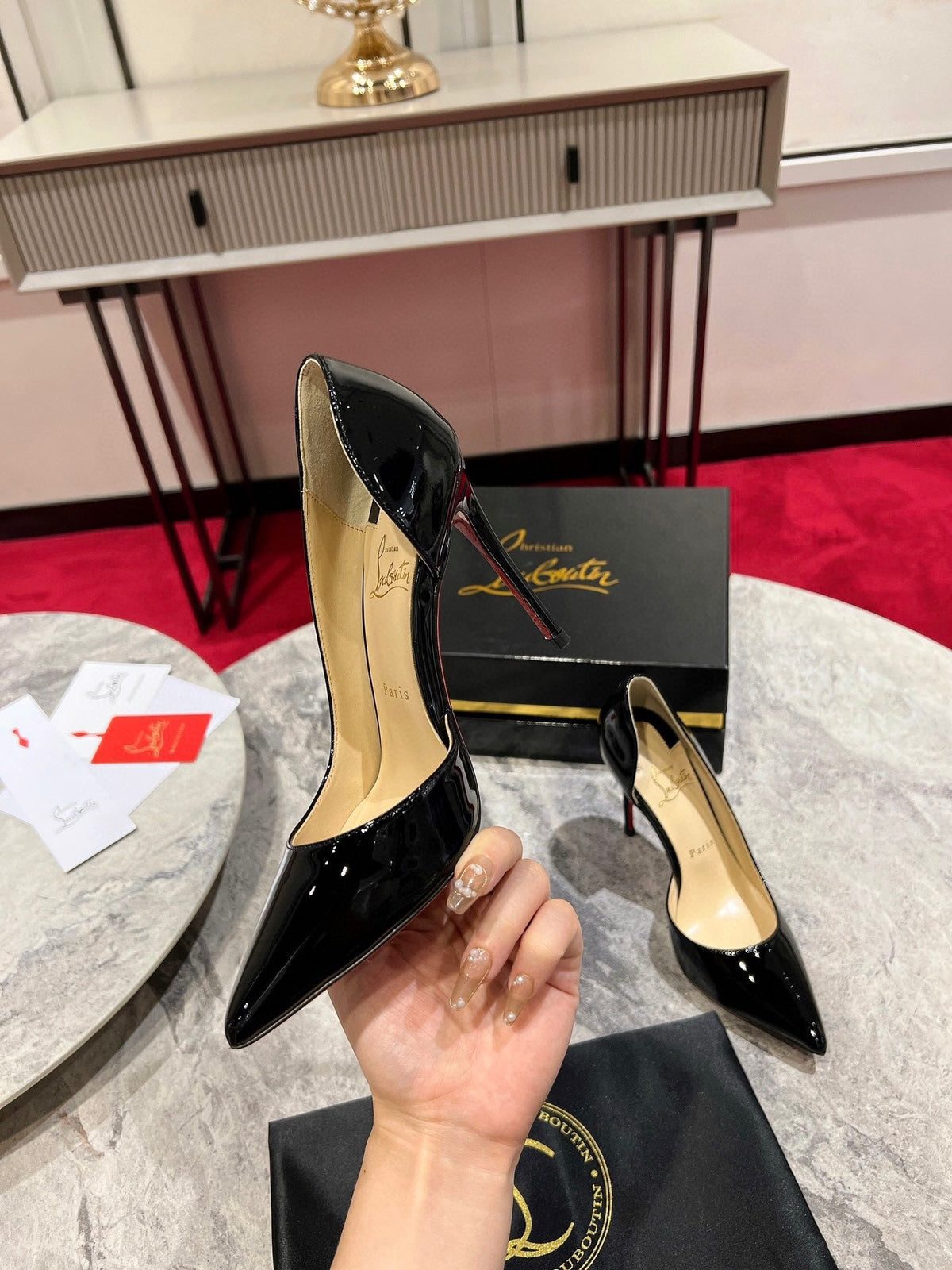 Christian Louboutin Classic Kate Side Cut-Out Pumps