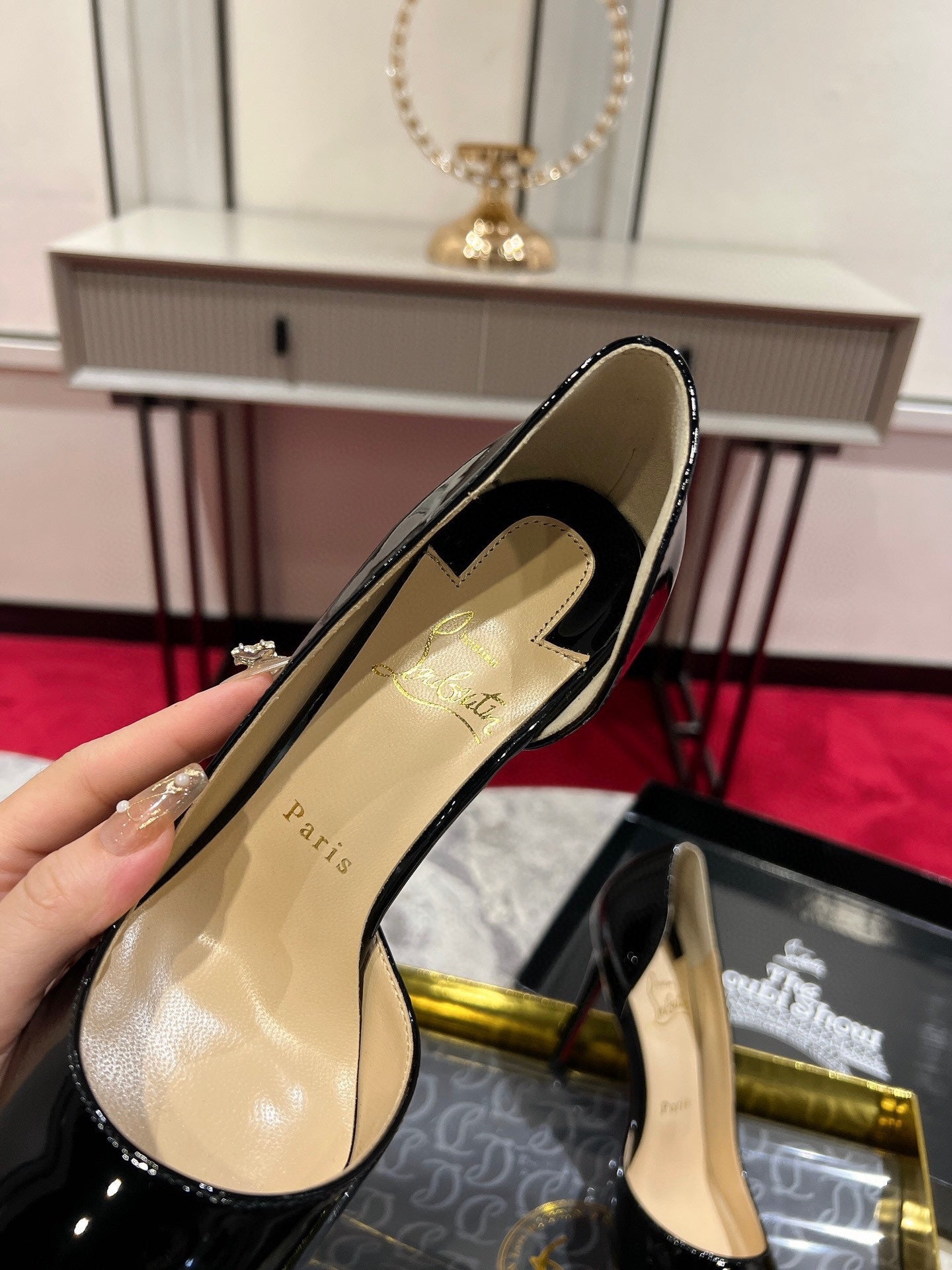 Christian Louboutin Classic Kate Side Cut-Out Pumps