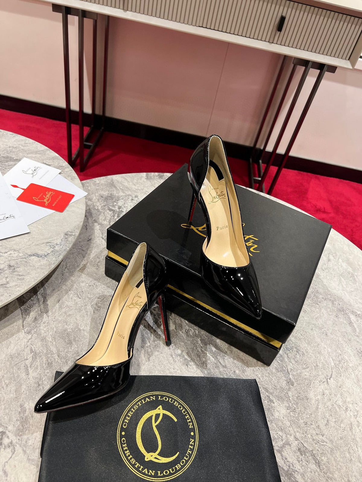 Christian Louboutin Classic Kate Side Cut-Out Pumps