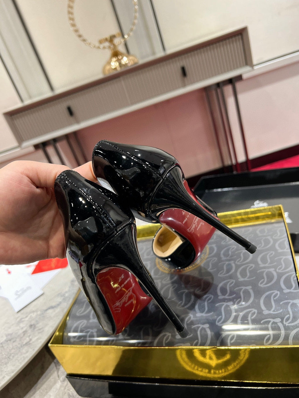 Christian Louboutin Classic Kate Side Cut-Out Pumps