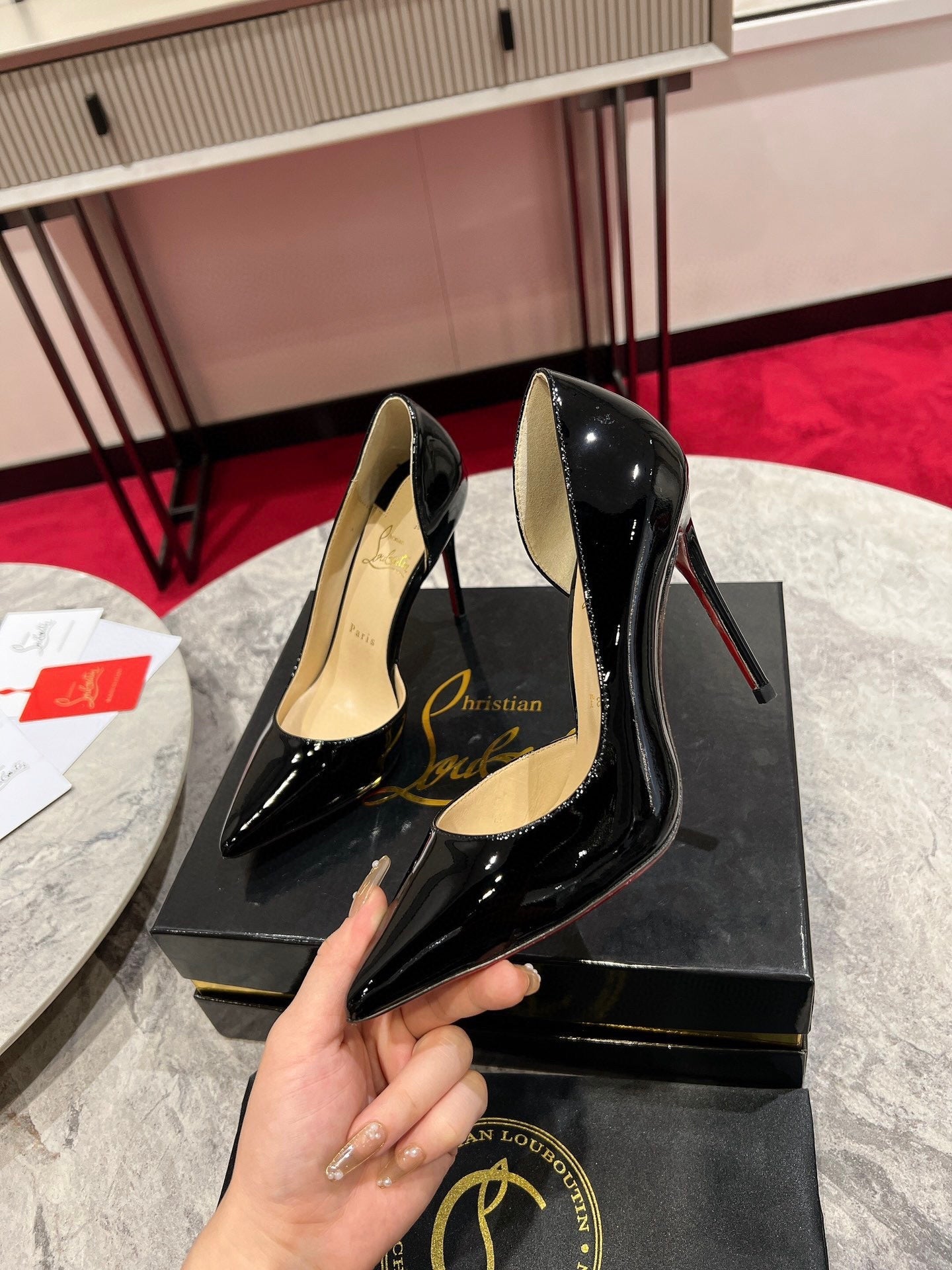 Christian Louboutin Classic Kate Side Cut-Out Pumps