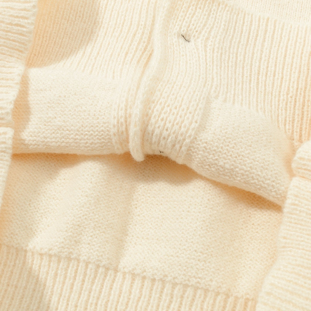 AMI Paris Holiday Limited Gold Heart Jacquard Cardigan – 24FW