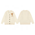 AMI Paris Holiday Limited Gold Heart Jacquard Cardigan – 24FW