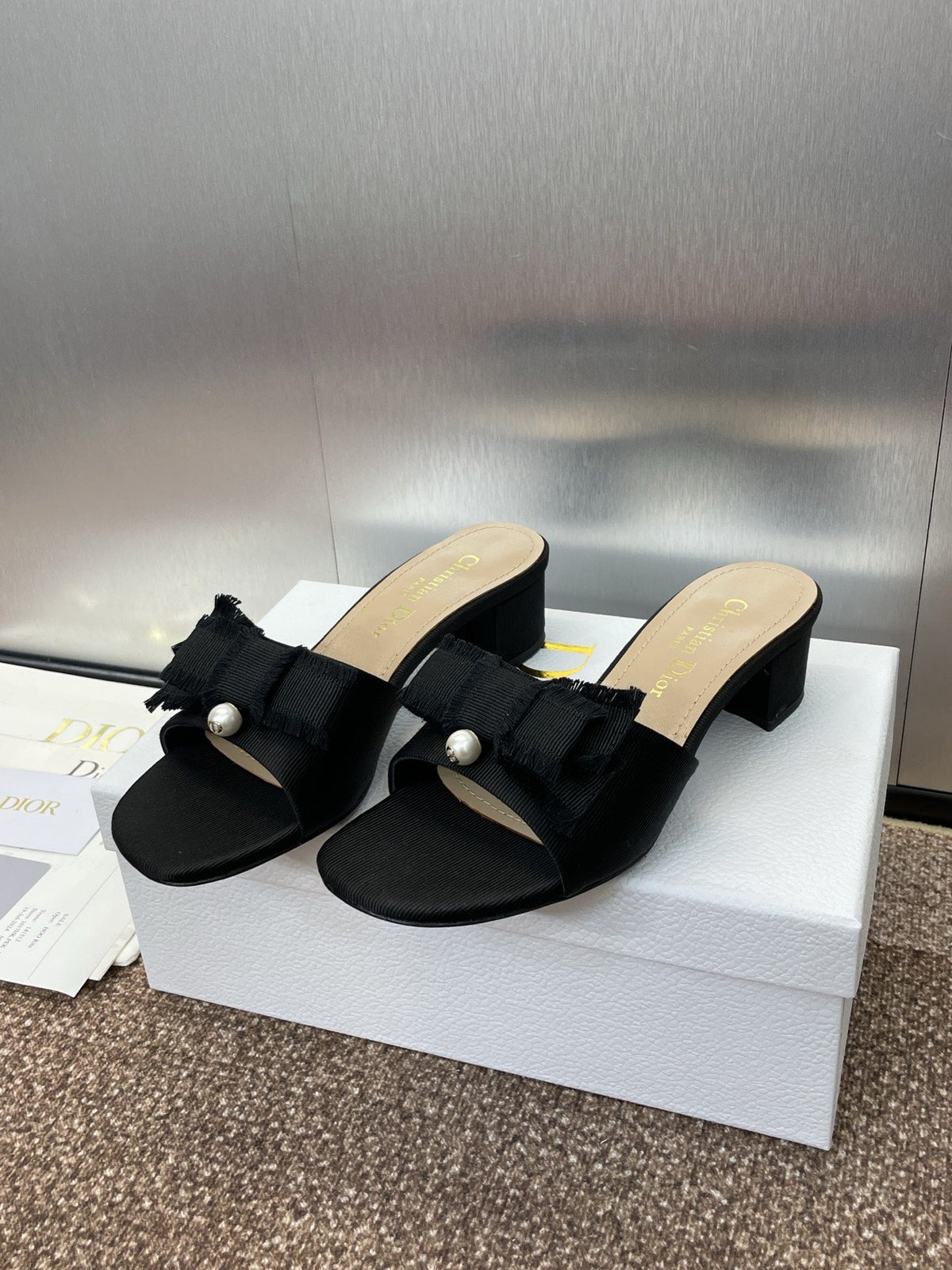 Dior J'Adior Adiorble Tassel Peep-Toe Heeled Sandals – 2025 Spring/Summer Collection