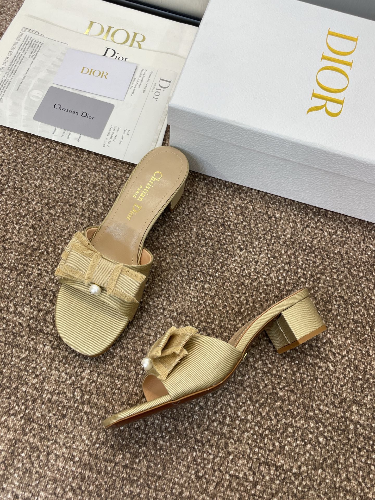 Dior J'Adior Adiorble Tassel Peep-Toe Heeled Sandals – 2025 Spring/Summer Collection