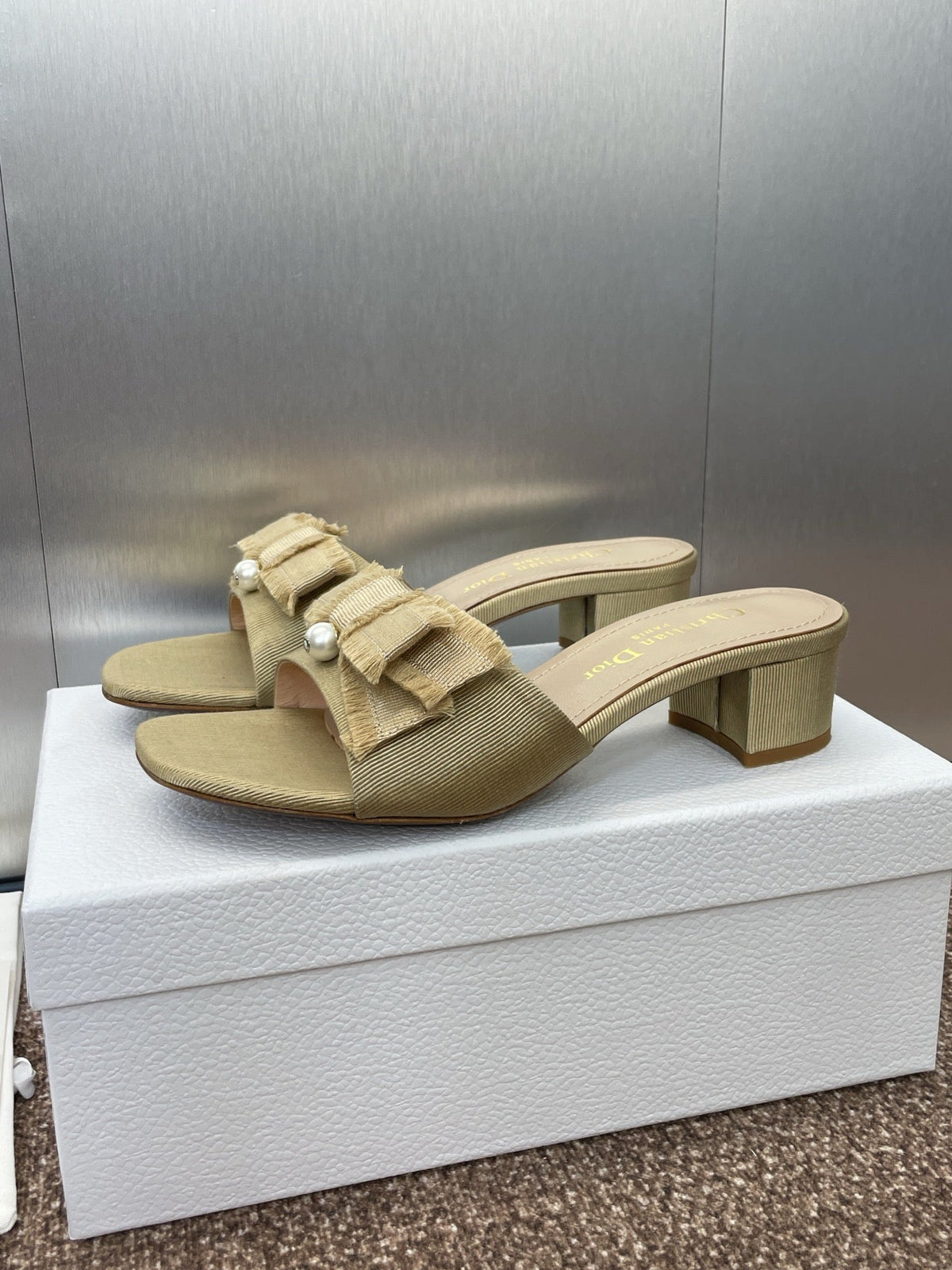 Dior J'Adior Adiorble Tassel Peep-Toe Heeled Sandals – 2025 Spring/Summer Collection