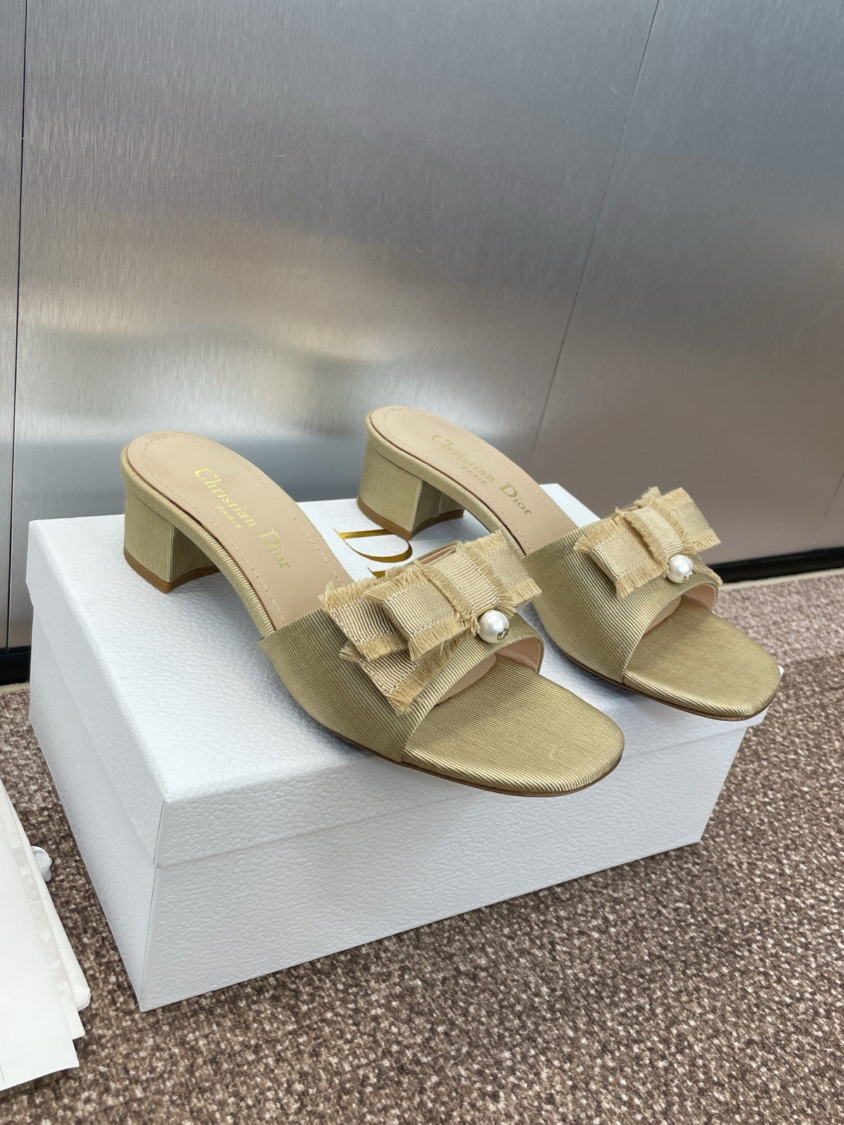 Dior J'Adior Adiorble Tassel Peep-Toe Heeled Sandals – 2025 Spring/Summer Collection