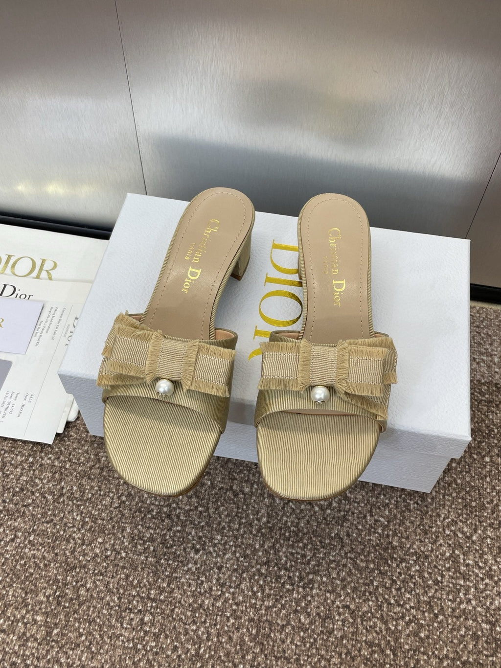 Dior J'Adior Adiorble Tassel Peep-Toe Heeled Sandals – 2025 Spring/Summer Collection